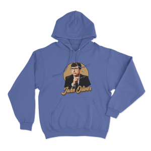 John Oliver Portrait Unisex Hoodie Blue