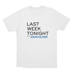 Last Week Tonight with John Oliver John Logo Unisex T Shirt White